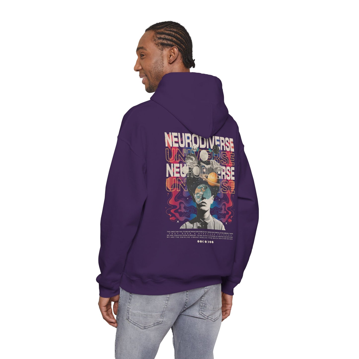 Neurodiverse Universe Unisex Hoodie | Neurodiversity Advocacy Hooded Sweatshirt