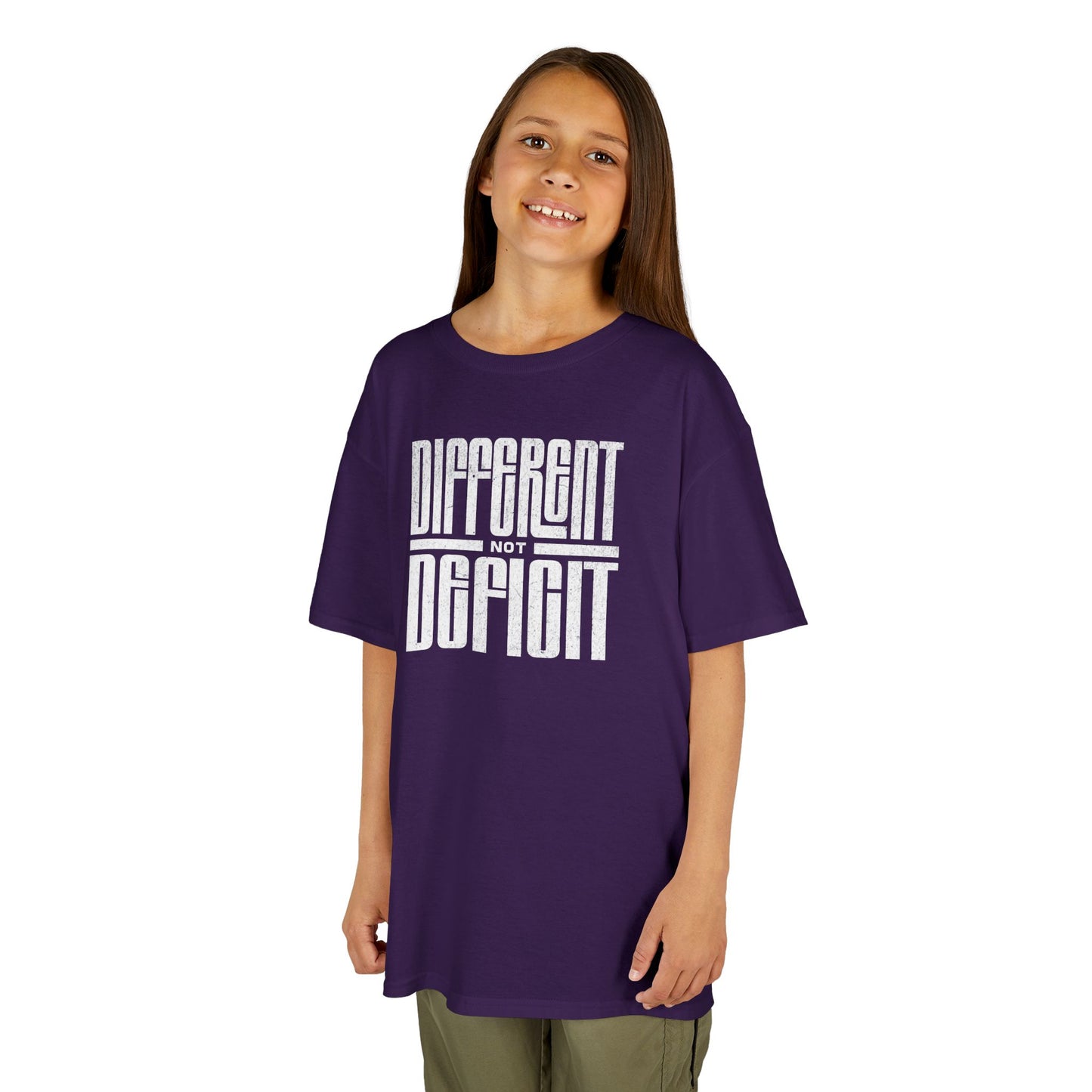 Youth "Different Not Deficit" Unisex Tee | Autism & Neurodiversity Advocacy Shirt