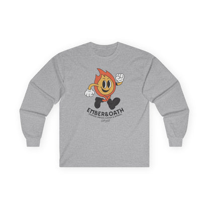 Emory Unisex Long Sleeve Tee | The Firestarter Fund Mascot Shirt