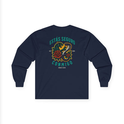 You Are Safe With Me Unisex Long Sleeve Tee | Estás Seguro Conmigo Shirt | Immigrant Rights & Solidarity Collection