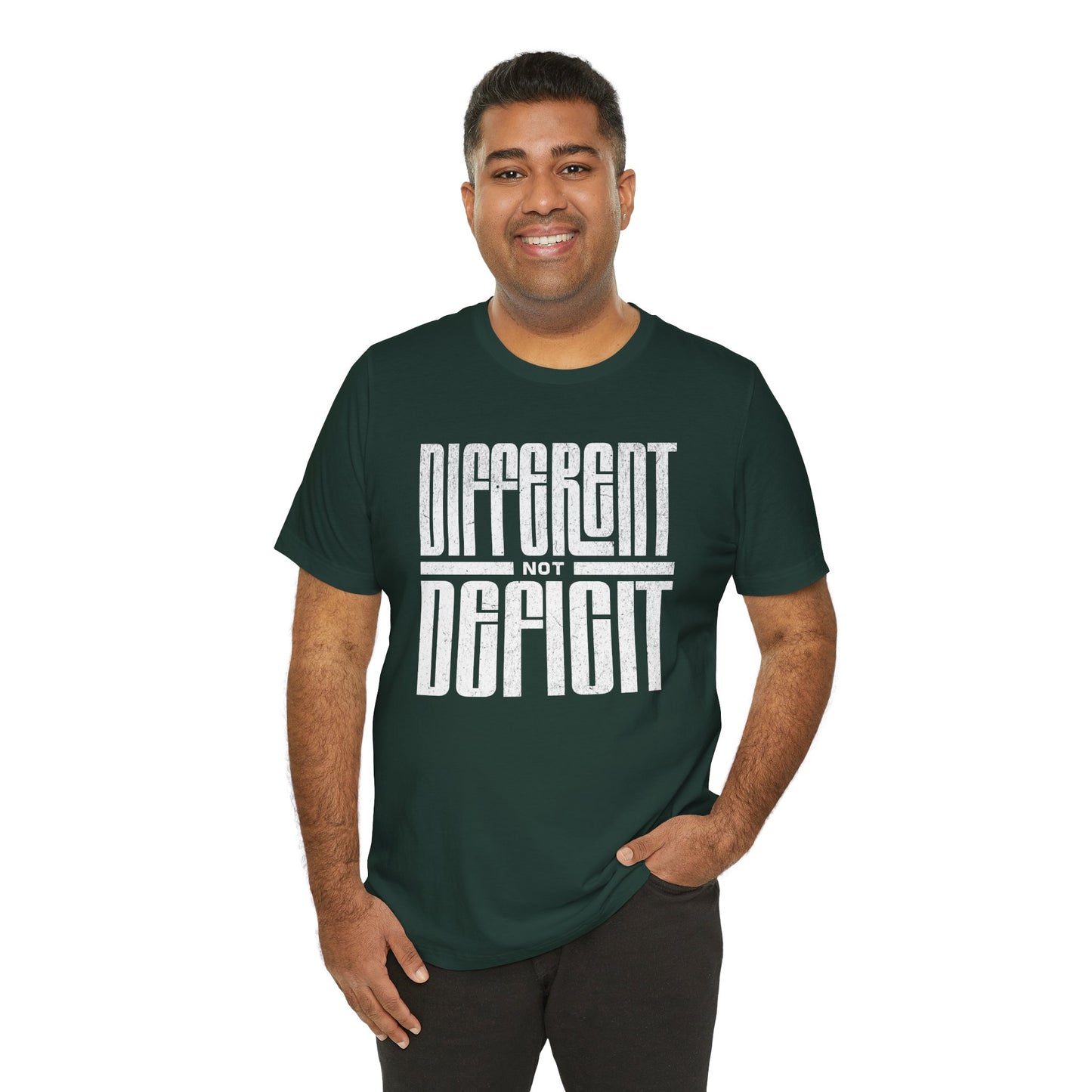 "Different Not Deficit" Unisex Tee | Autism & Neurodiversity Advocacy Shirt
