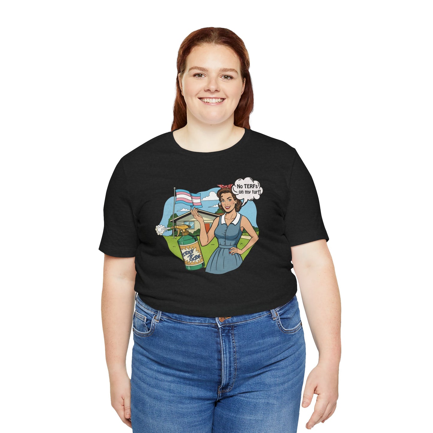 No TERFs On My Turf Unisex Tee | Trans Pride & Solidarity Collection