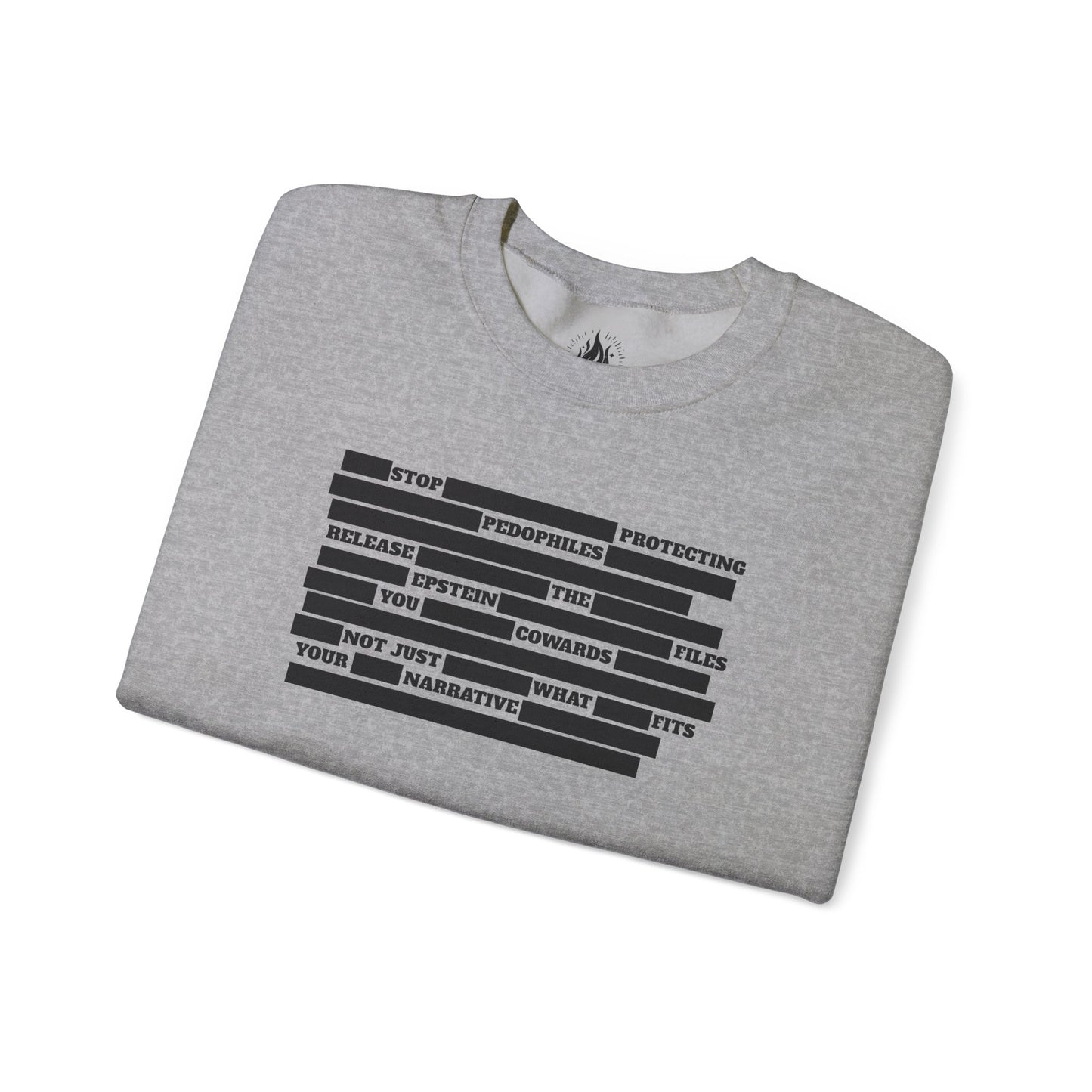 Redacted Truth Unisex Sweatshirt | Epstein Files Sweater | The Collective Flame Fund Collection