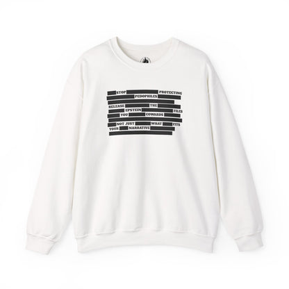 Redacted Truth Unisex Sweatshirt | Epstein Files Sweater | The Collective Flame Fund Collection
