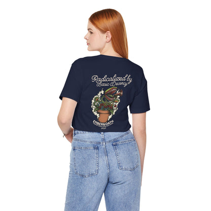 "Radicalized by Basic Decency" Unisex Tee | American Traditional Venus Flytrap Shirt | Firestarter Fund Collection