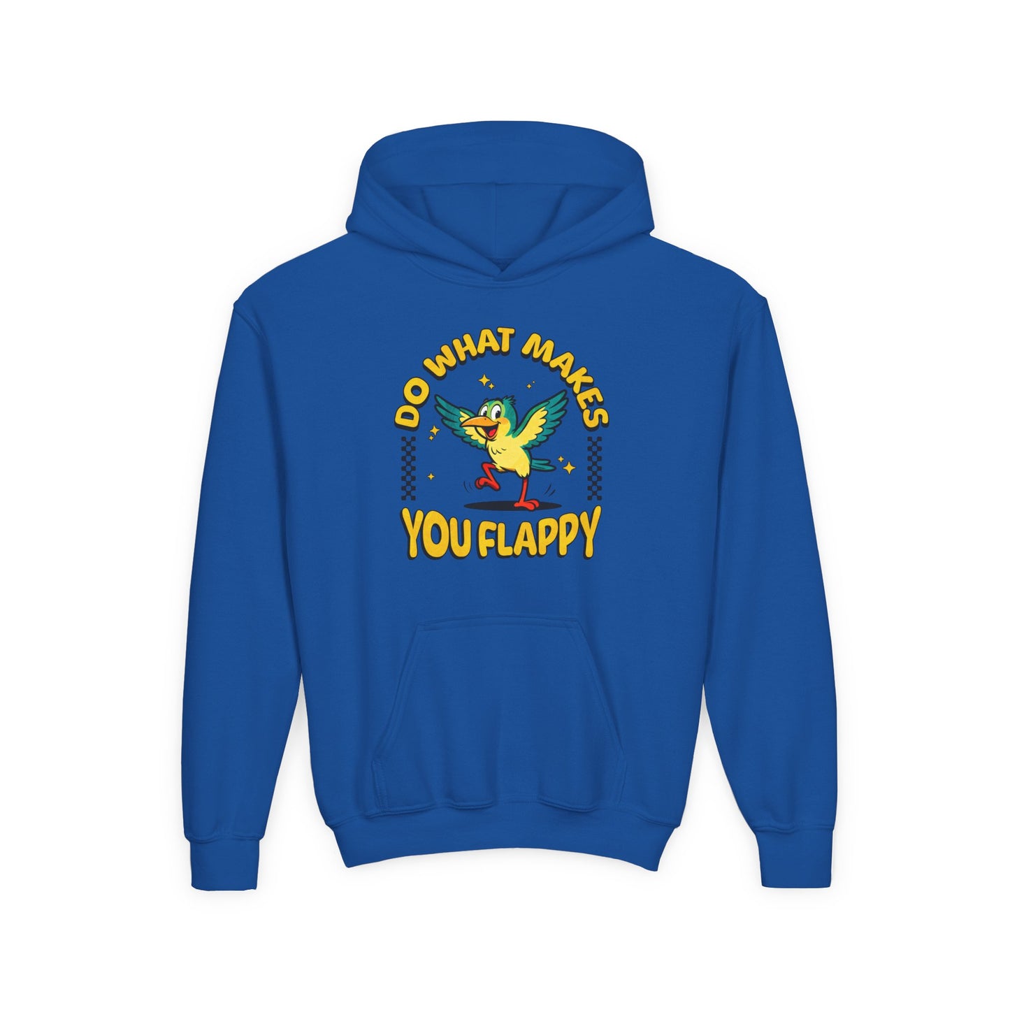 Youth "Do What Makes You Flappy" Unisex Hoodie | Autism & Neurodiversity Advocacy hooded sweatshirt