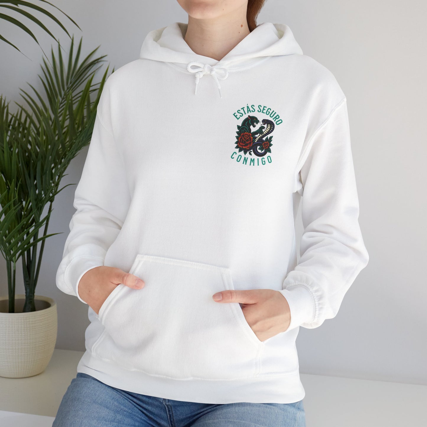 You Are Safe With Me Unisex Hoodie | Estás Seguro Conmigo Hooded Sweatshirt | Immigrant Rights & Solidarity Collection