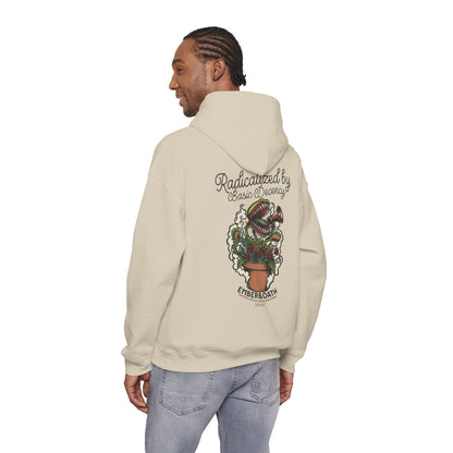 "Radicalized by Basic Decency" Unisex Hoodie | American Traditional Venus Flytrap Hooded Sweatshirt | Firestarter Fund Collection