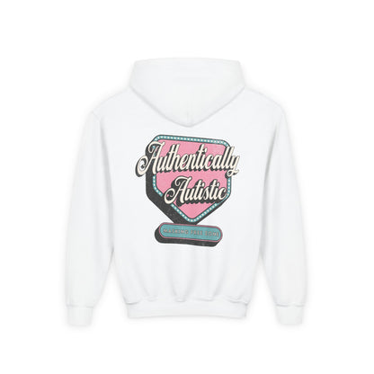 Youth "Authentically Autistic" Unisex Hoodie | Autism & Neurodiversity Advocacy Hooded Sweatshirt