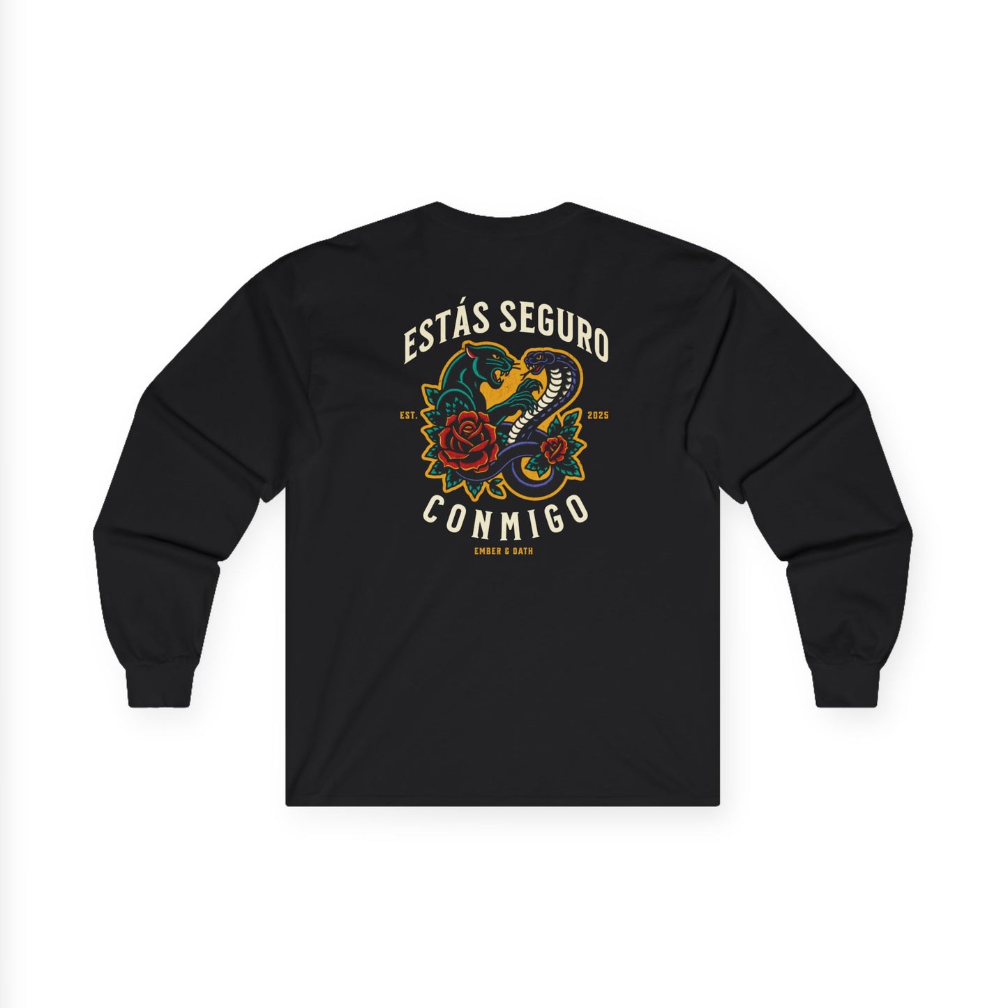 You Are Safe With Me Unisex Long Sleeve Tee | Estás Seguro Conmigo Shirt | Immigrant Rights & Solidarity Collection