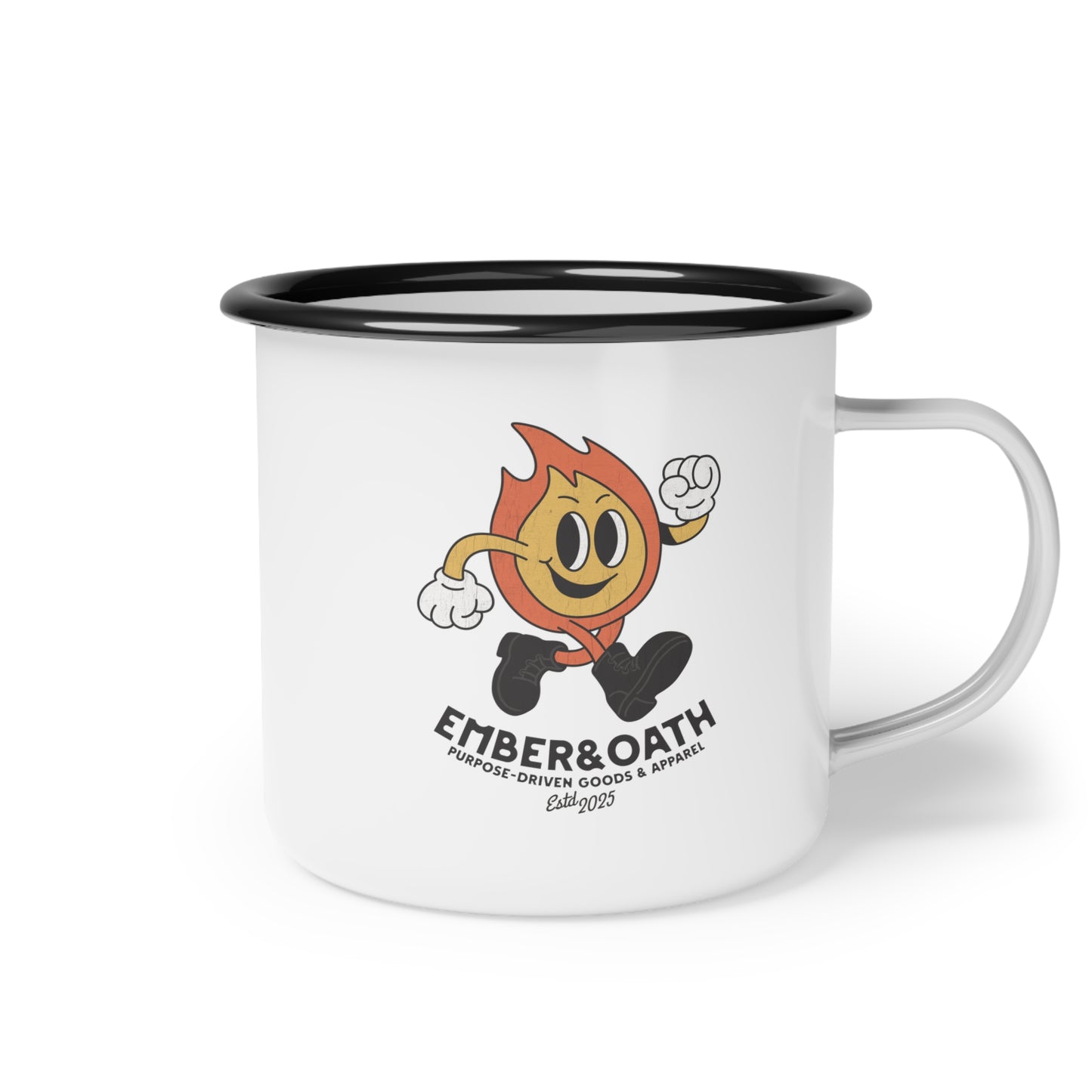 Emory Enamel Camping Mug | The Firestarter Fund Mascot Cup