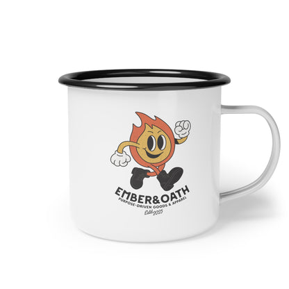 Emory Enamel Camping Mug | The Firestarter Fund Mascot Cup