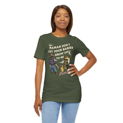 Mama's Don't Let Your Babies Grow Up To Be Proud Boys Unisex Tee | Anti-Fascist Shirt | The Collective Flame Fund Collection