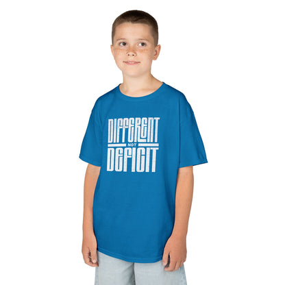 Youth "Different Not Deficit" Unisex Tee | Autism & Neurodiversity Advocacy Shirt