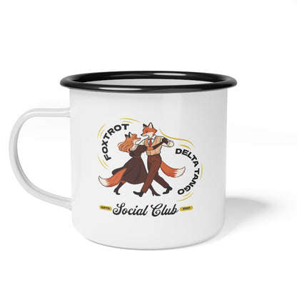 foxtrot delta tango enamel coffee mug | Social Club For Dissent | Firestarter Fund Collection