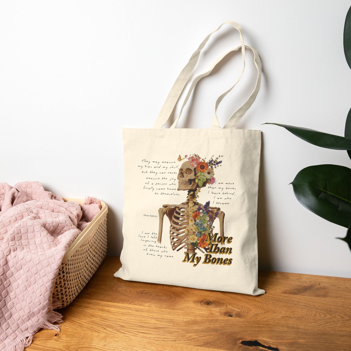 More Than My Bones Tote Bag | Trans Pride & Solidarity Collection