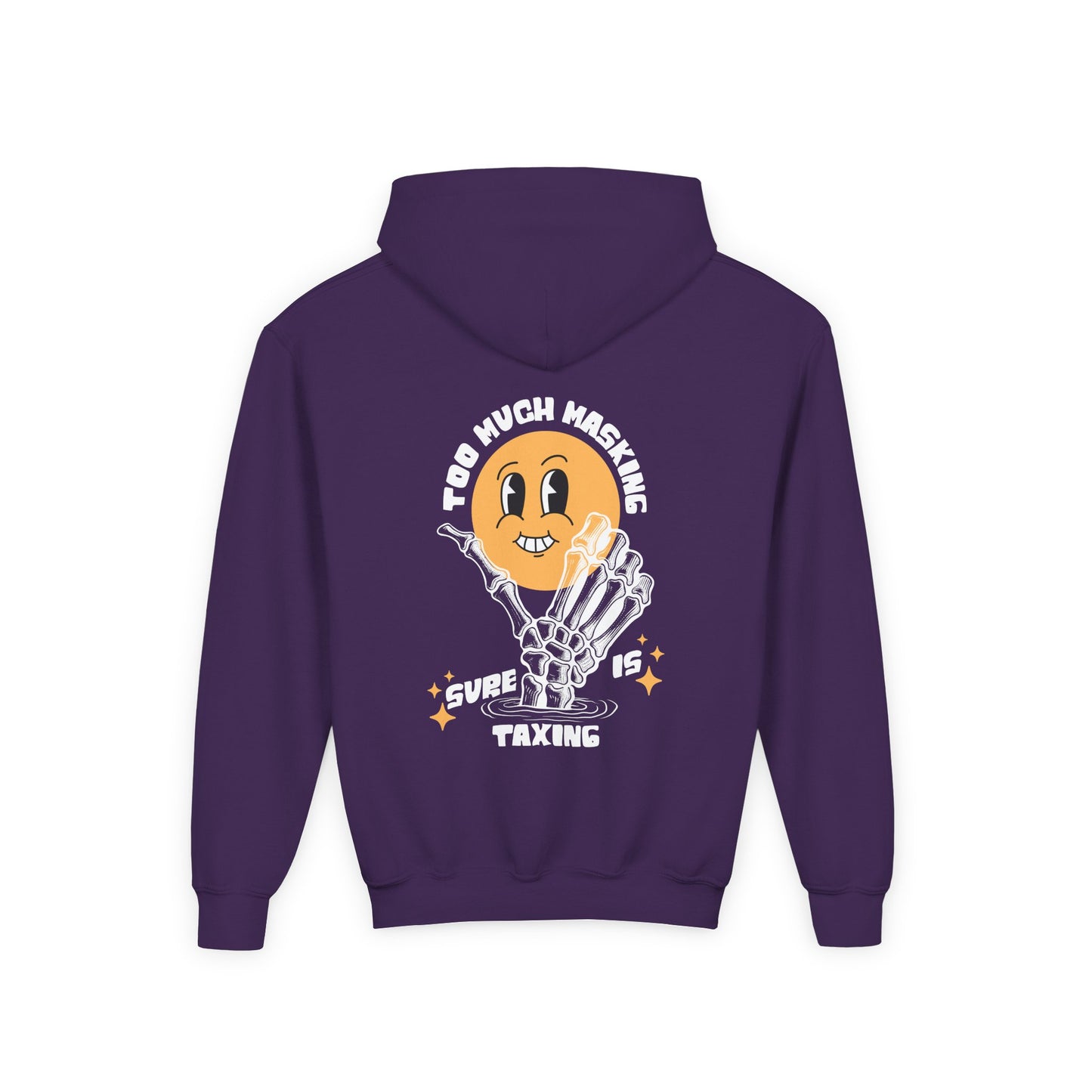 Youth "Masking Is Taxing" Unisex Hoodie | Autism & Neurodiversity Advocacy Sweatshirt