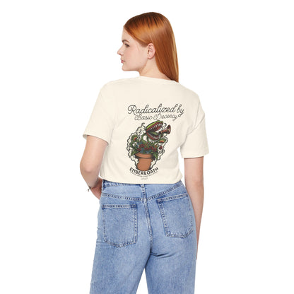 "Radicalized by Basic Decency" Unisex Tee | American Traditional Venus Flytrap Shirt | Firestarter Fund Collection