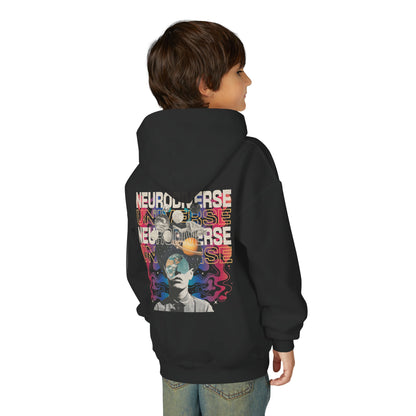 Youth Neurodiverse Universe Hoodie | Autism & Neurodiversity Advocacy Hooded Sweatshirt