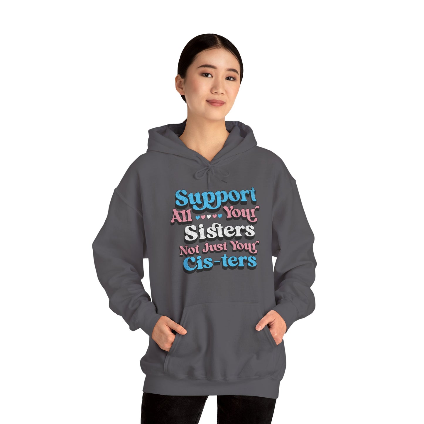 Support All Your Sisters Unisex Hoodie | Trans Pride & Solidarity Collection