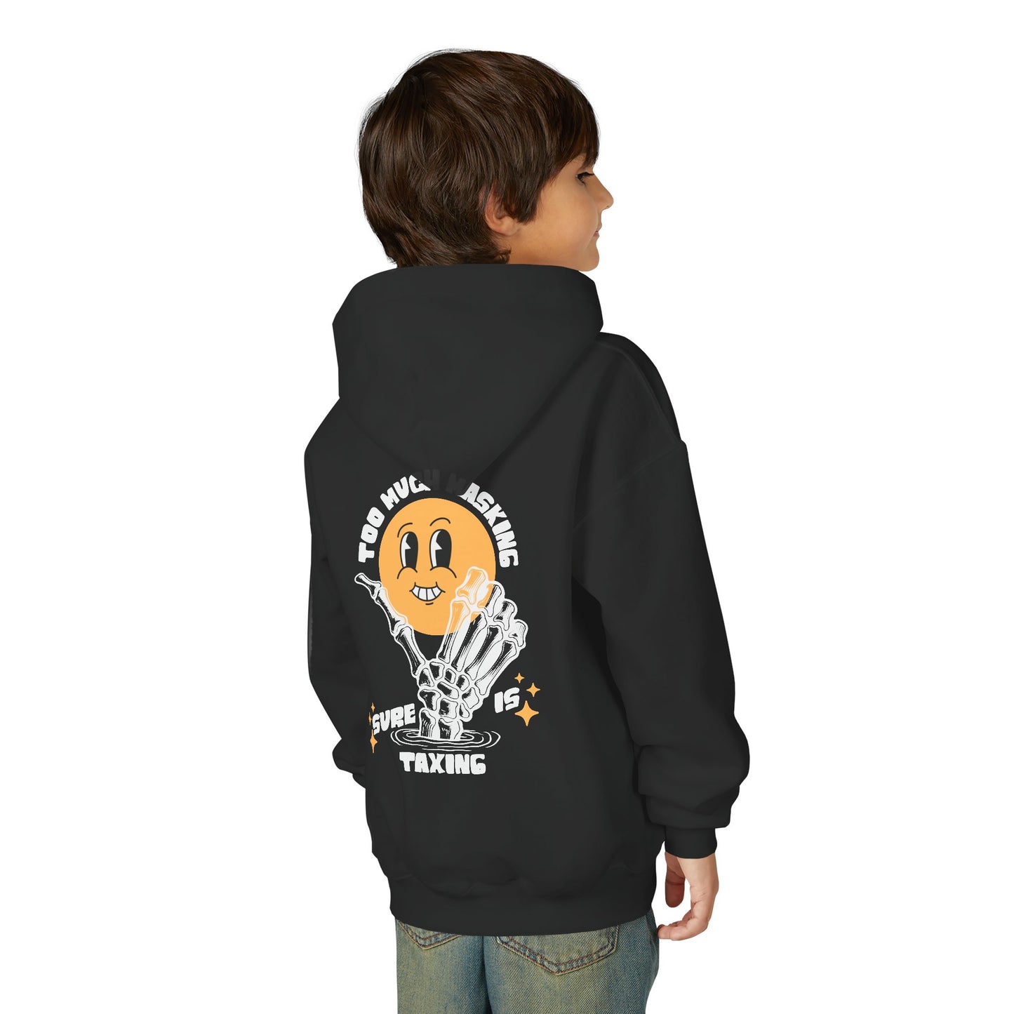 Youth "Masking Is Taxing" Unisex Hoodie | Autism & Neurodiversity Advocacy Sweatshirt