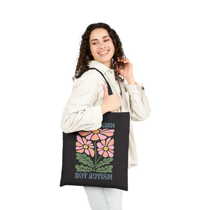 "Cure Ableism Not Autism" Tote Bag | Autism & Neurodiversity Advocacy Bag