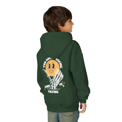 Youth "Masking Is Taxing" Unisex Hoodie | Autism & Neurodiversity Advocacy Sweatshirt