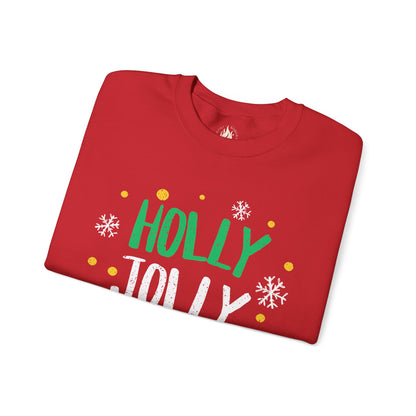 Holly Jolly Unisex Crewneck Sweatshirt | Funny Christmas Sweater for the overstimulated