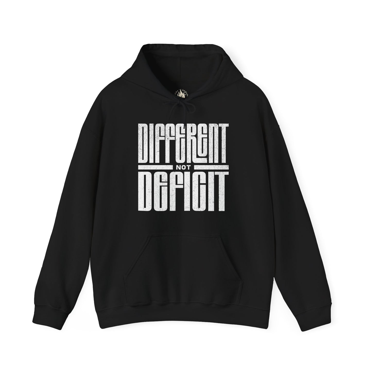 "Different Not Deficit" Unisex Hoodie | Autism & Neurodiversity Advocacy Hooded Sweatshirt