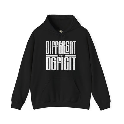 "Different Not Deficit" Unisex Hoodie | Autism & Neurodiversity Advocacy Hooded Sweatshirt