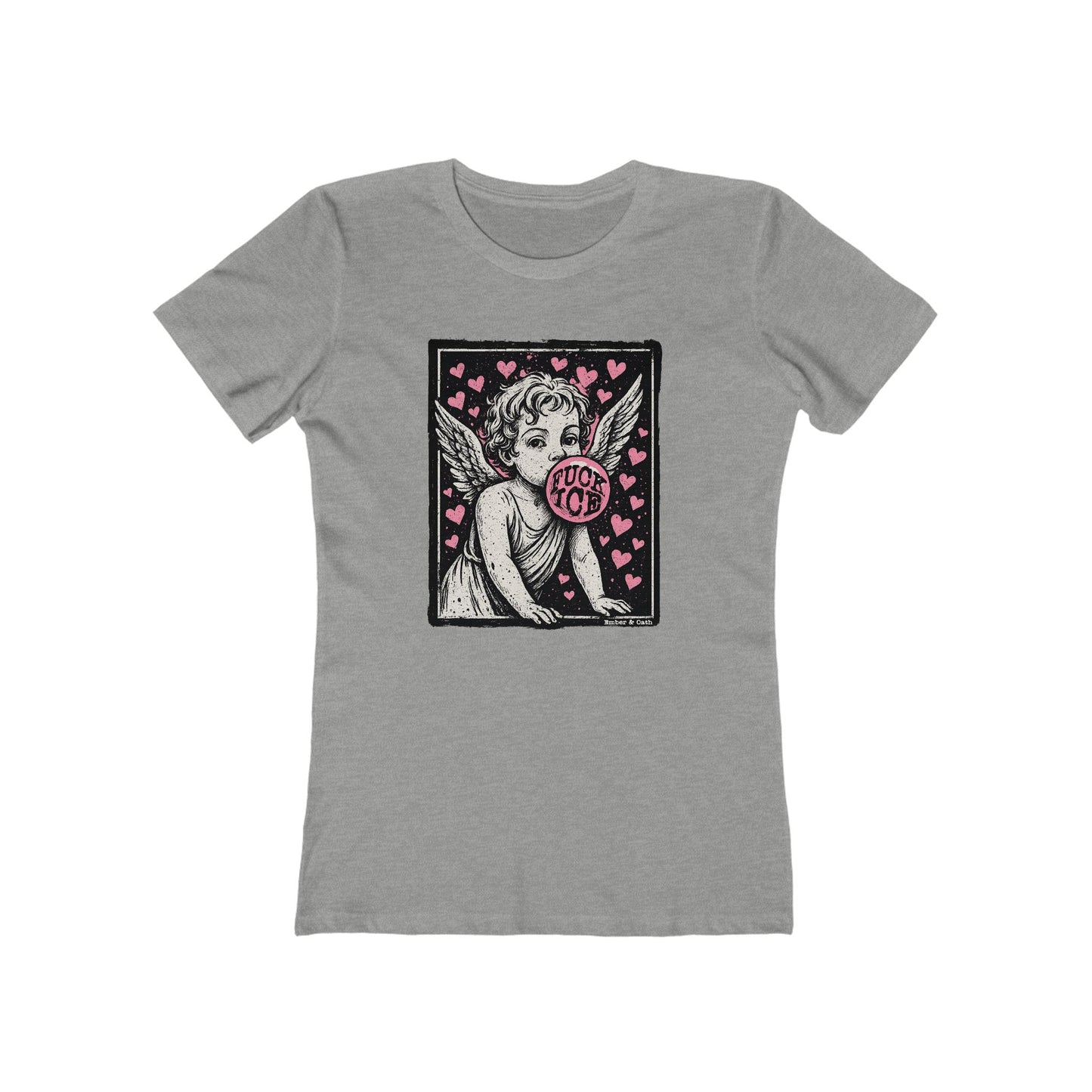 F**K ICE Fitted Cut Tee | Anti-ICE Shirt | The Collective Flame Fund Collection