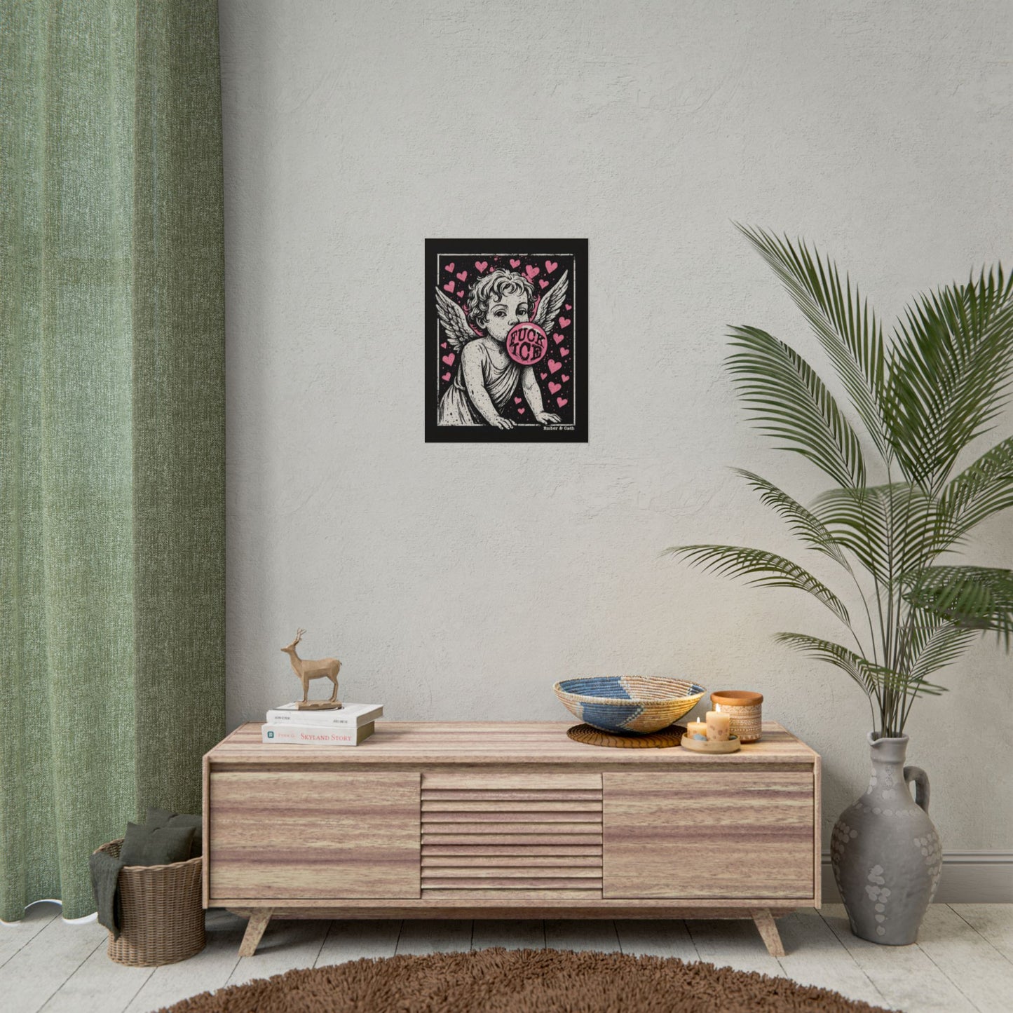 F**K ICE Poster | Anti-ICE Wall Art | The Collective Flame Fund Collection