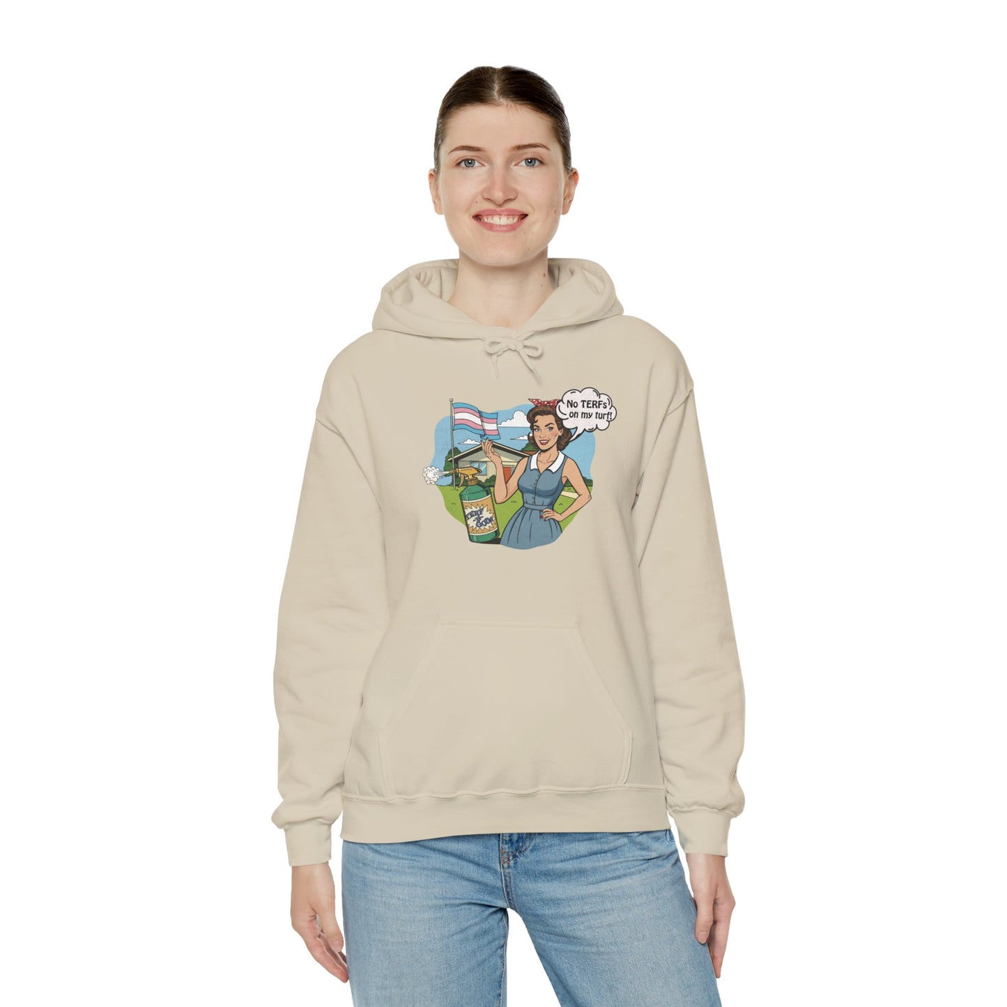 No TERFs On My Turf Unisex Hoodie | Trans Pride & Solidarity Collection