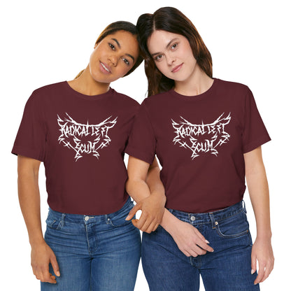 Radical Left Scum Heavy Metal Unisex Tee | The Collective Flame Fund Collection