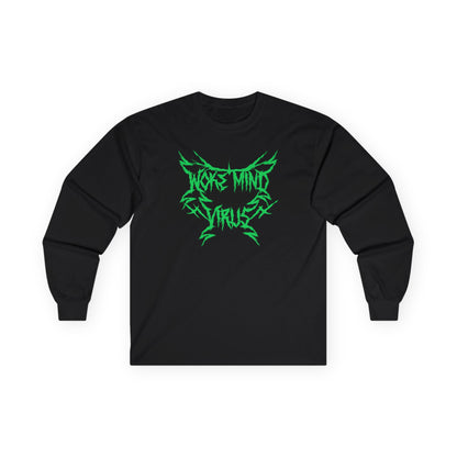 Woke Mind Virus Heavy Metal Unisex Long Sleeve Tee | The Collective Flame Fund Collection