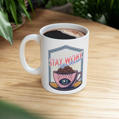 Stay Woke Coffee Roasters Coffee Mug | Fuel the Resistance Cup | Firestarter Fund Collection