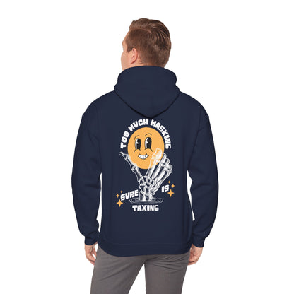 "Too Much Masking" Unisex Hoodie | Autism & Neurodiversity Advocacy Hooded Sweatshirt