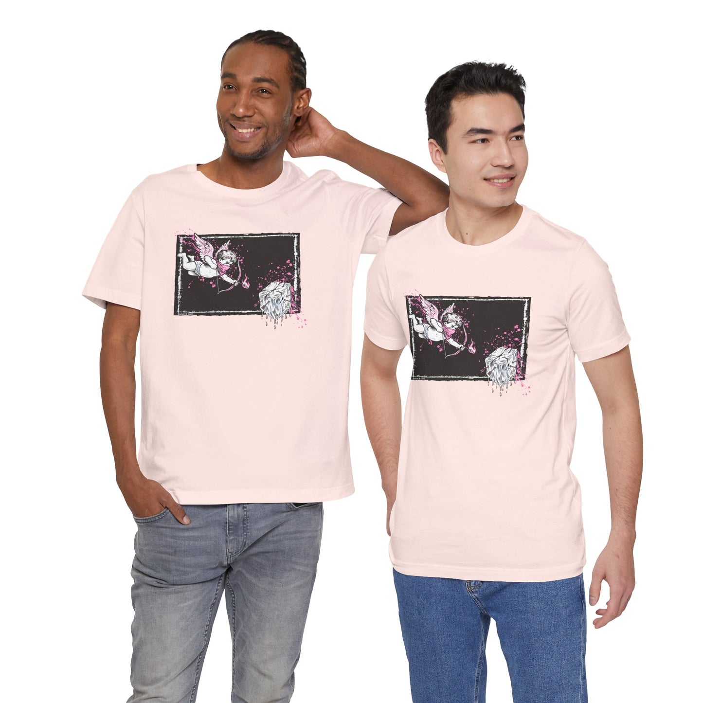 Cupid Against ICE Unisex Tee | Anti-ICE Shirt | The Collective Flame Fund Collection