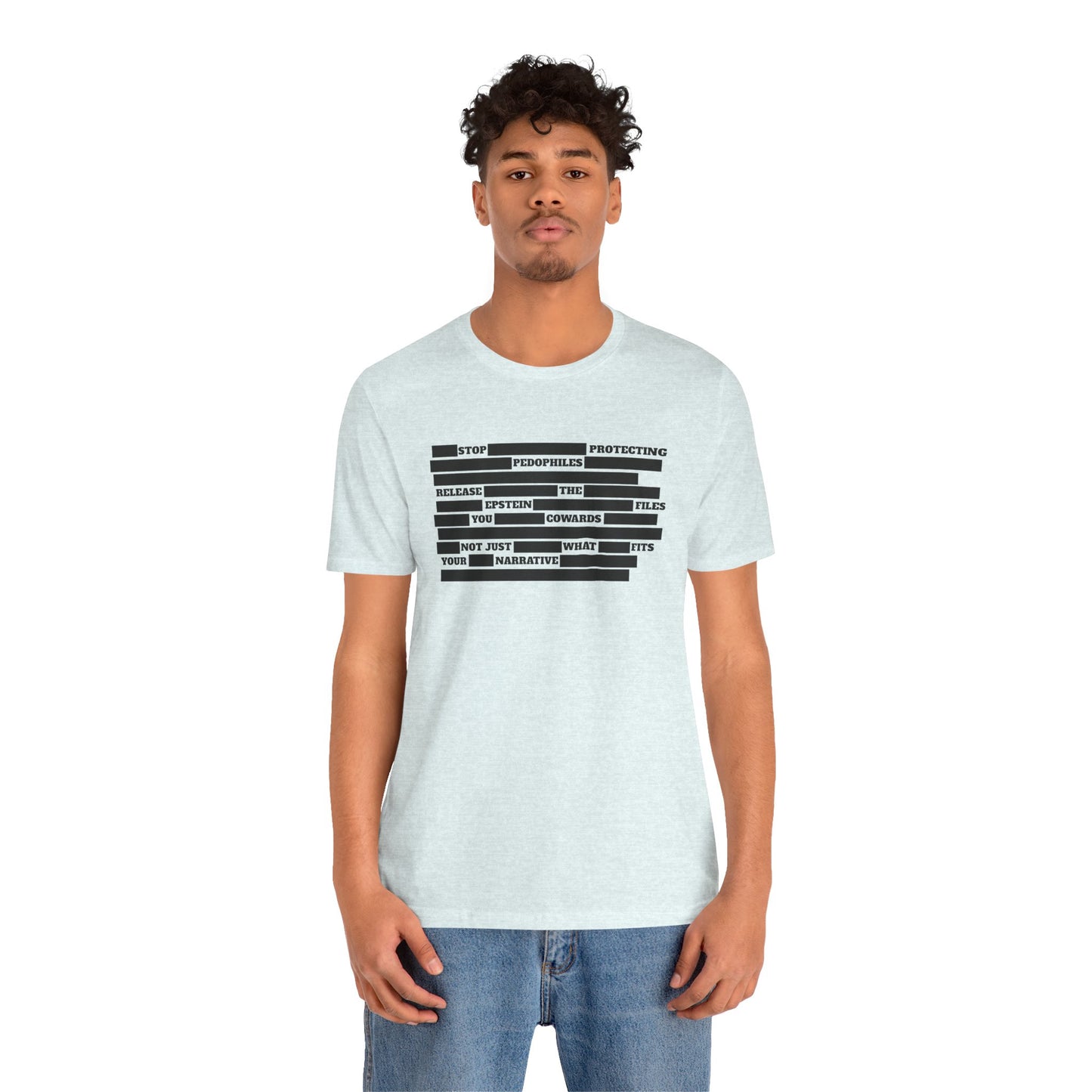 Redacted Truth Unisex Tee | Epstein Files T-Shirt | The Collective Flame Fund Collection