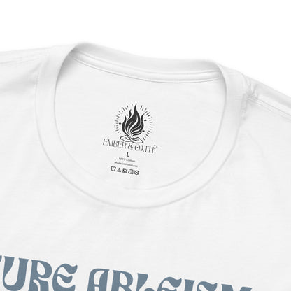 "Cure Ableism Not Autism" Tee | Retro Floral Activist Shirt | Ember & Oath