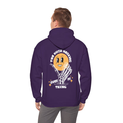 "Too Much Masking" Unisex Hoodie | Autism & Neurodiversity Advocacy Hooded Sweatshirt