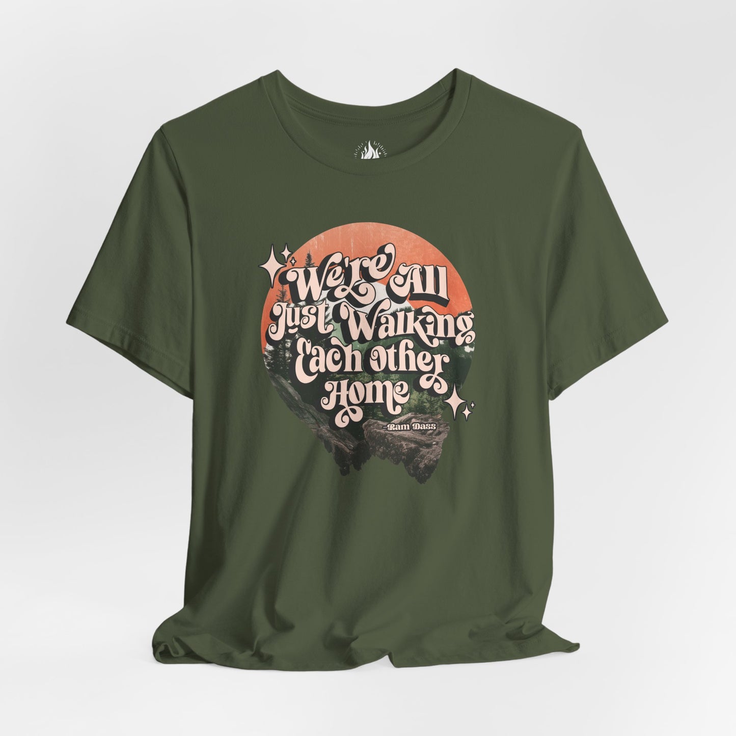 Walking Each Other Home Unisex Tee | Ram Dass Quote Shirt | The Collective Flame Fund Collection