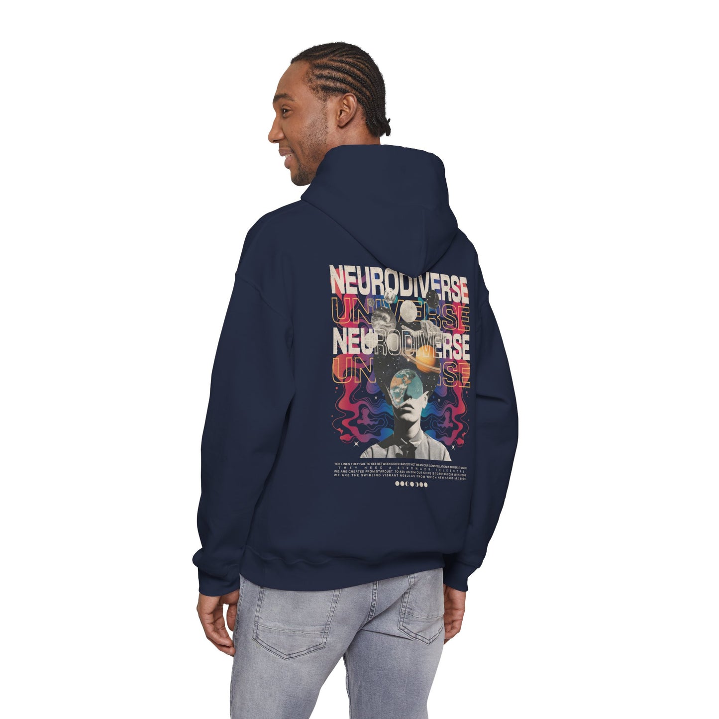 Neurodiverse Universe Unisex Hoodie | Neurodiversity Advocacy Hooded Sweatshirt