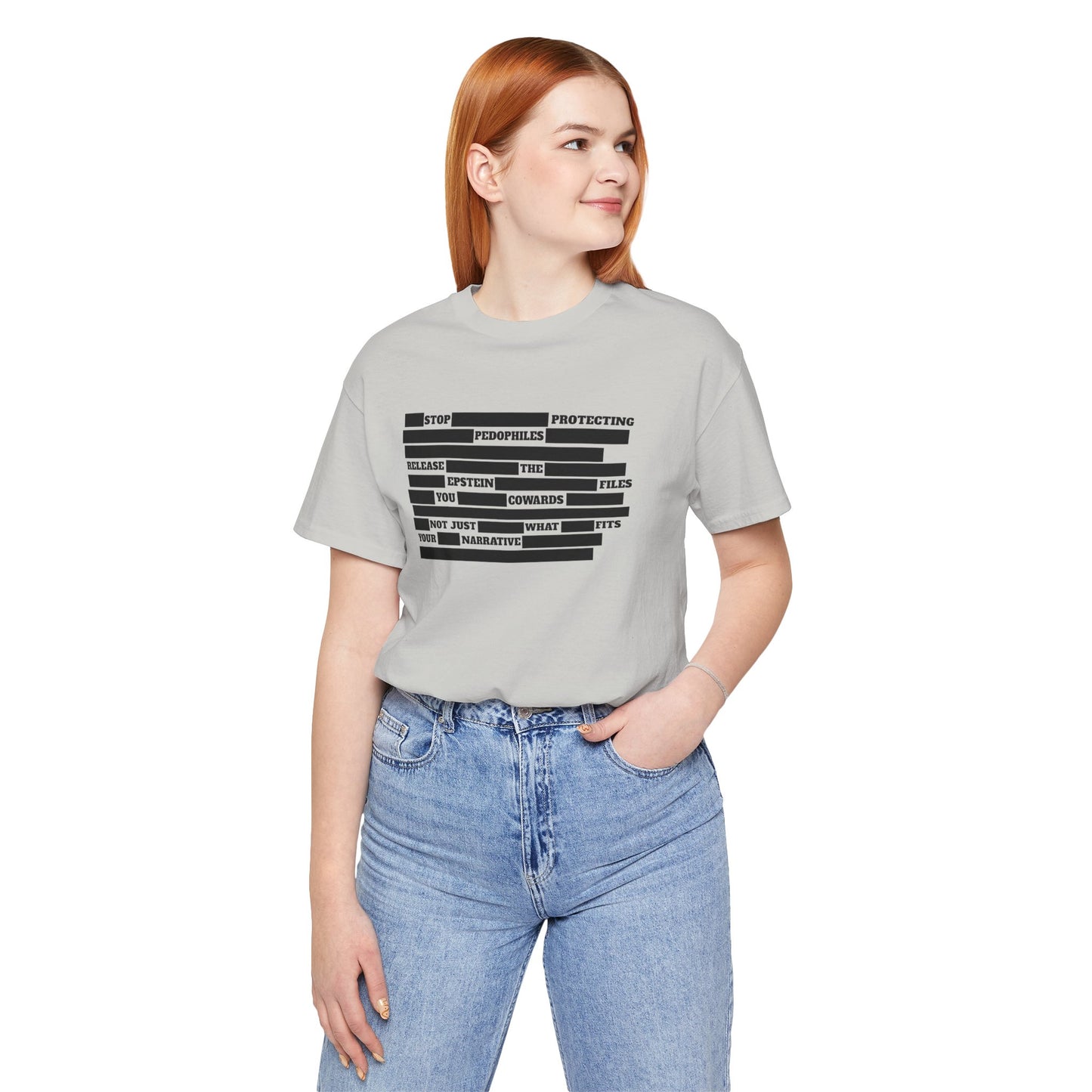 Redacted Truth Unisex Tee | Epstein Files T-Shirt | The Collective Flame Fund Collection