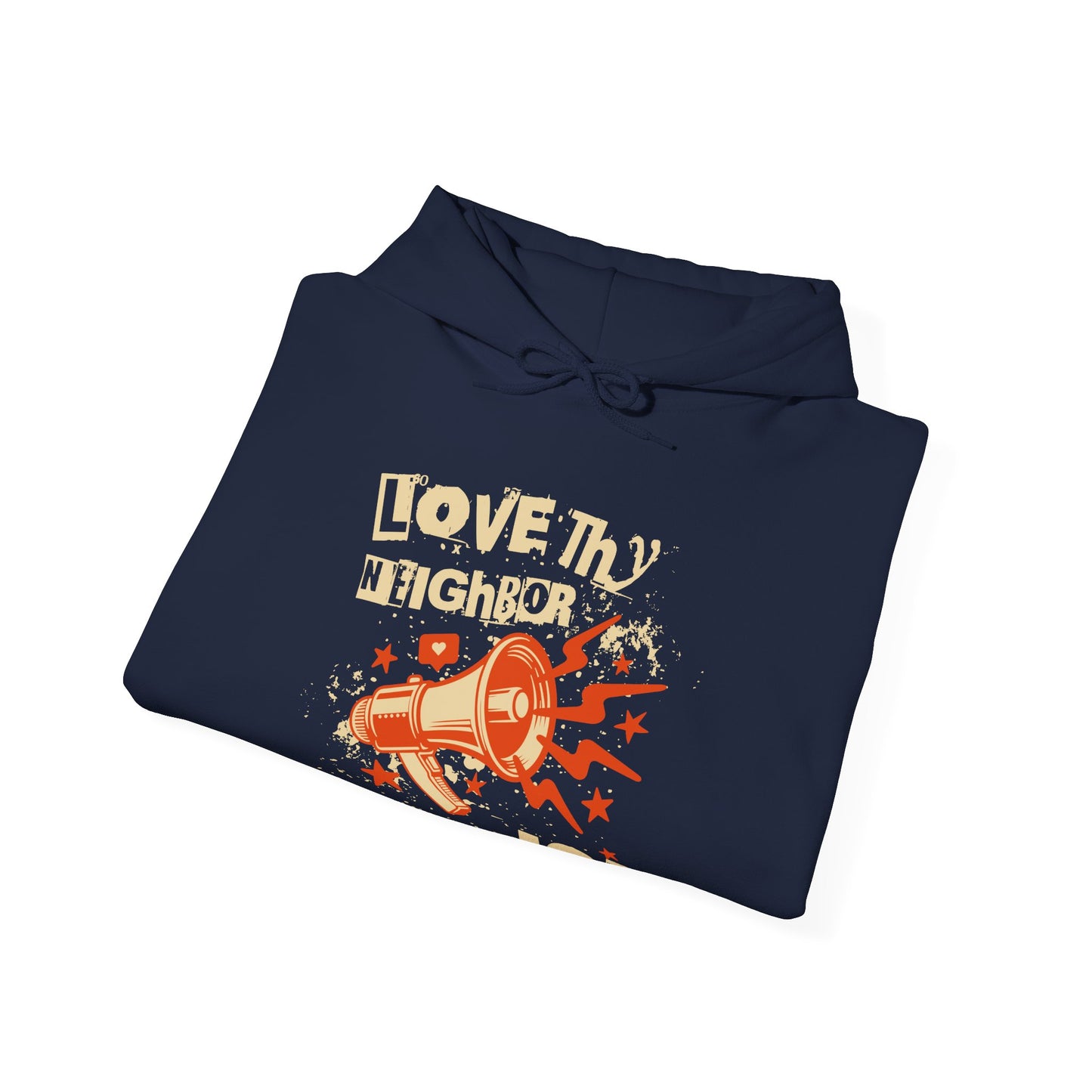 Love Thy Neighbor Unisex Hoodie | Abolish Ice Hooded Sweatshirt | The Collective Flame Fund Collection