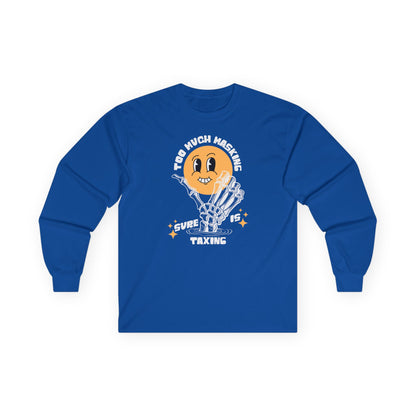 "Too Much Masking" Unisex Long Sleeve Tee | Autism & Neurodiversity Advocacy Shirt