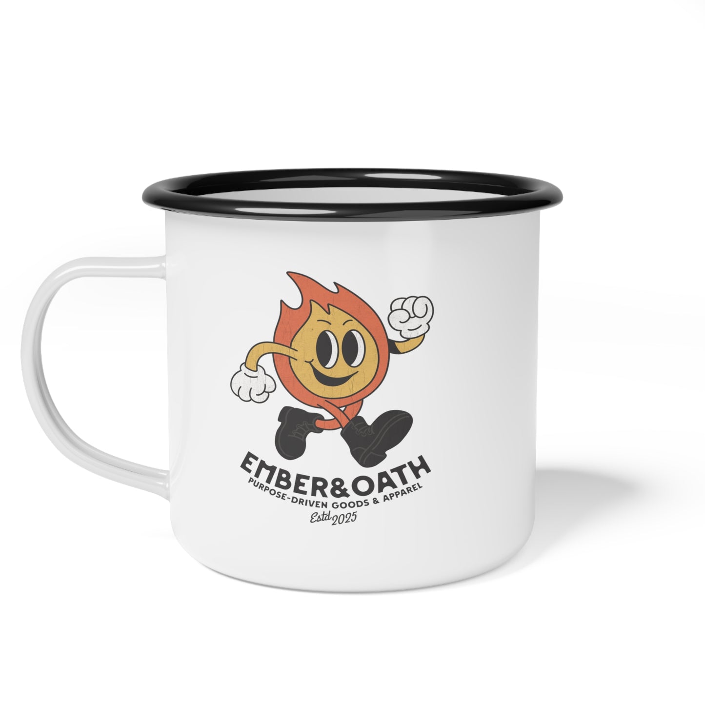 Emory Enamel Camping Mug | The Firestarter Fund Mascot Cup