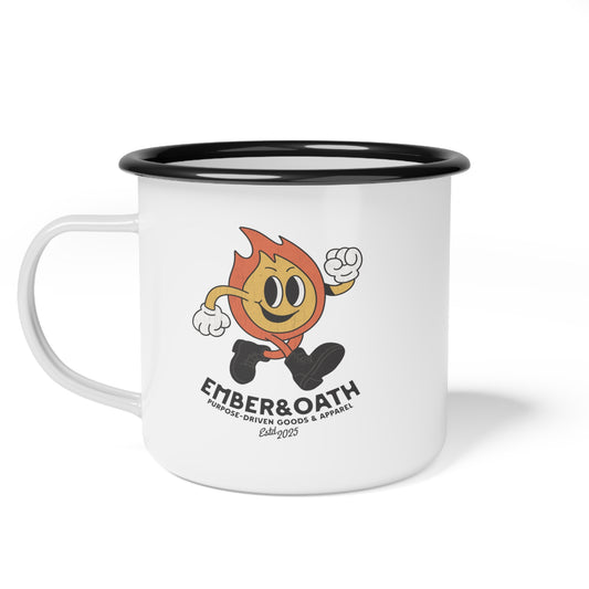Emory Enamel Camping Mug | The Firestarter Fund Mascot Cup