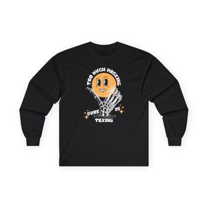 "Too Much Masking" Unisex Long Sleeve Tee | Autism & Neurodiversity Advocacy Shirt