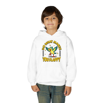 Youth "Do What Makes You Flappy" Unisex Hoodie | Autism & Neurodiversity Advocacy hooded sweatshirt